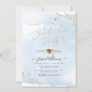Invitation PixDezines Delicate Gold Foliage