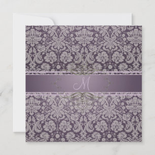 Invitation PixDezines desiens damask/DO-IT-YOURSELF arrière -
