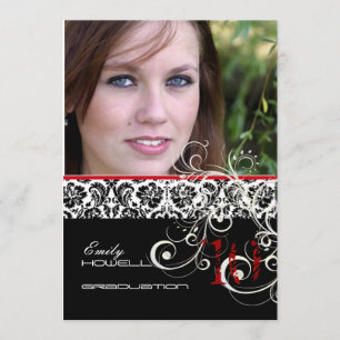 Invitation PixDezines DESIREE DAMASK/DIPLÔME DO-IT-YOURSELF