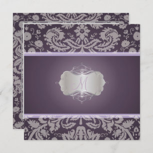 Invitation PixDezines DESIREE DAMASK/DO-IT-YOURSELF arrière -