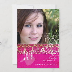 Invitation PixDezines Desiree Damask/Vintage/Swirls