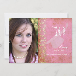 Invitation PixDezines Désirez Damas/Vintage+Rose