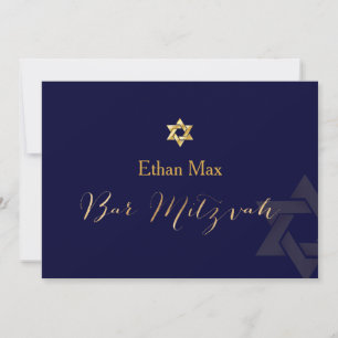 Invitation PixDezines DIY couleur/Écriture élégante/Bar Mitzv