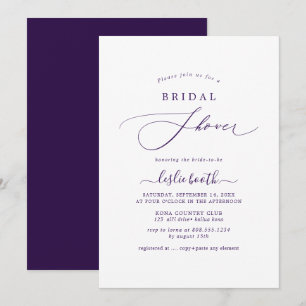 Invitation PixDezines DIY Couleurs Violet Aubergine Mariage D