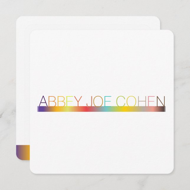 Invitation PixDezines DIYcouleurs/typographie/bat mitzvah (Devant / Derrière)