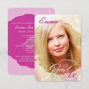 Invitation PixDezines DO-IT-YOURSELF couleur/Graduation/Cadre