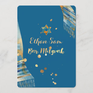 Invitation PixDezines do-it-yourself couleur/talit/Mitzvah ar