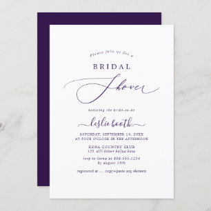 Invitation PixDezines do-it-yourself couleurs Eggplant Violet