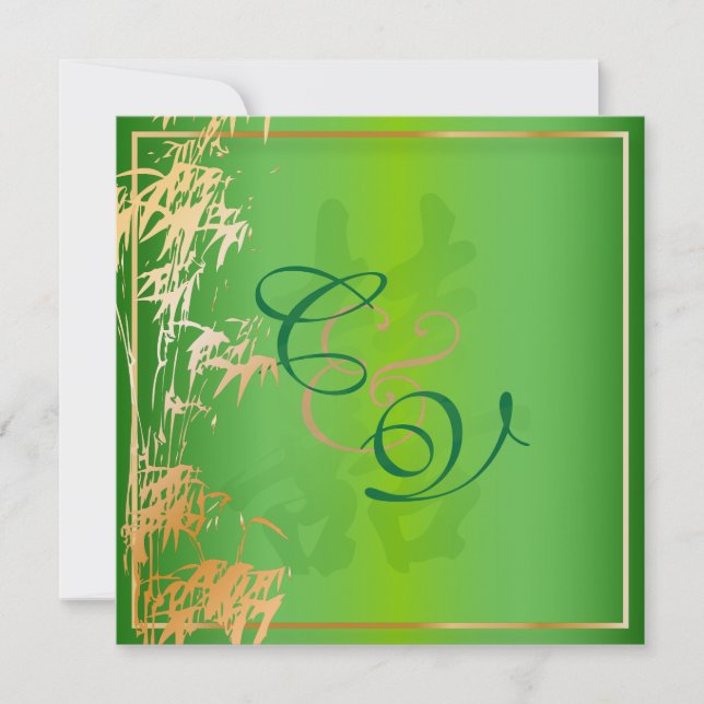 Invitation PixDezines double bonheur, Mariage chinois (Devant)
