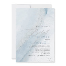 PixDezines Dusty Blue Alcohol+Ink Fête de Mariage