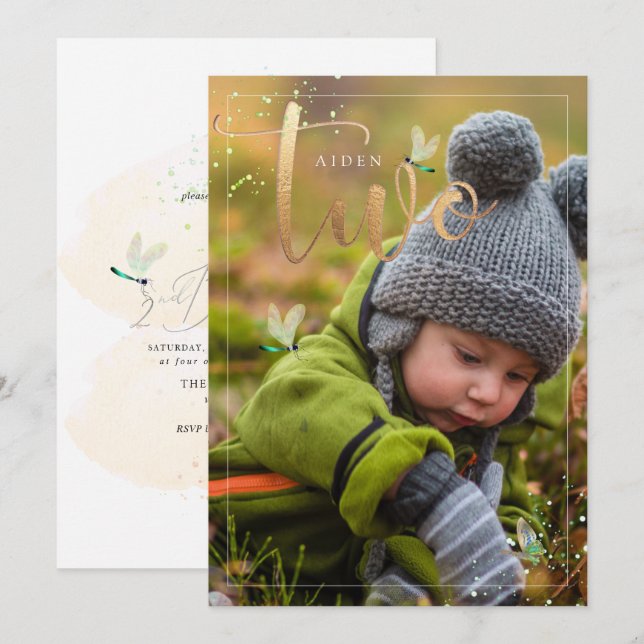 Invitation PixDezines Exploration de la nature, libellules 2e (Devant / Derrière)