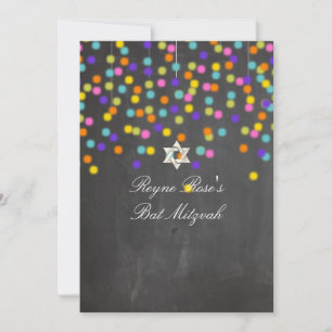Invitation PixDezines fiesta+chalkboard/bat mitzvah