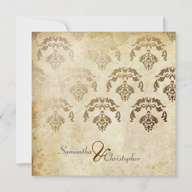 Invitation PixDezines Firenze Damask (Devant)