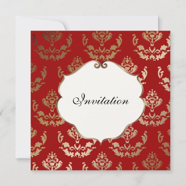 Invitation PixDezines Firenze Damask (Devant)