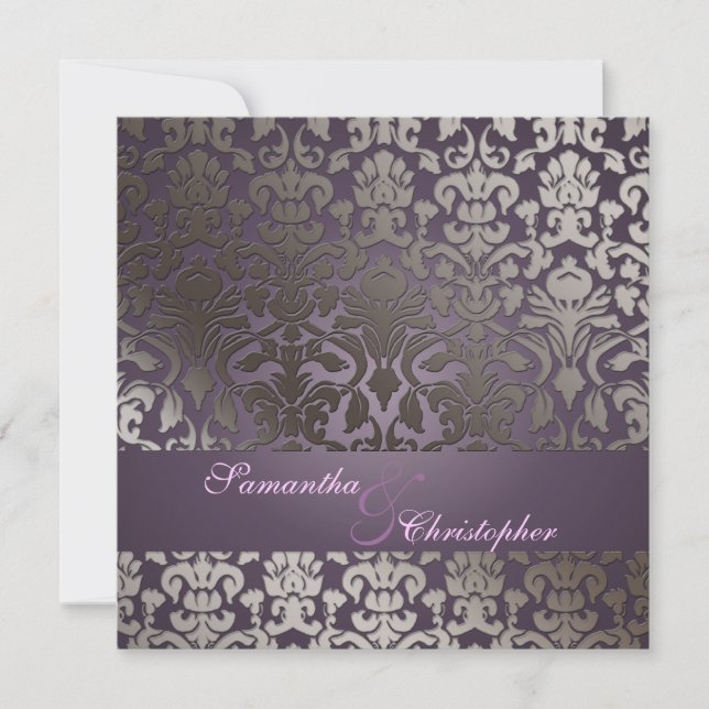 Invitation PixDezines flora damask/do-it-yourself arrière - p (Devant)