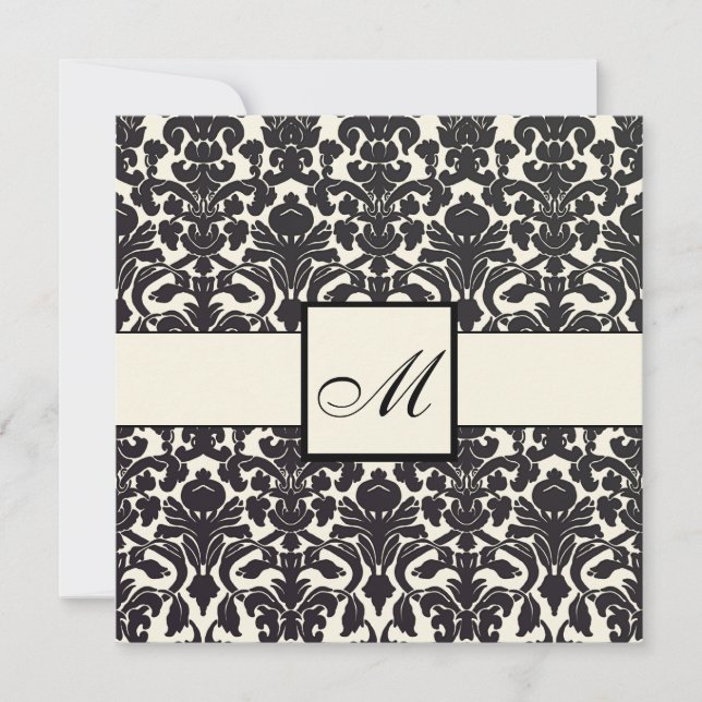 Invitation PixDezines Flora Damask/DO-IT-YOURSELF couleur arr (Devant)