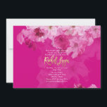 Invitation PixDezines Floral Watercolor Bat mitzvah<br><div class="desc">PixDezines Bat mitzvah floral aquarelle numérique de fleurs de cerisiers rose foncé avec étoile or rose de david. do-it-yourself pour tout événement. do-it-yourself arrière - plan... notre design dynamique vous permet de modifier tous les éléments. Voir le lien "Modifier en utilisant l'outil de conception" ci-dessous pour modifier tous les éléments....</div>
