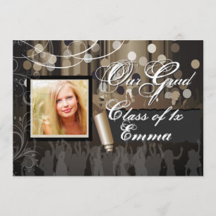 Invitation PixDezines Graduation/Dance Hall/cigare