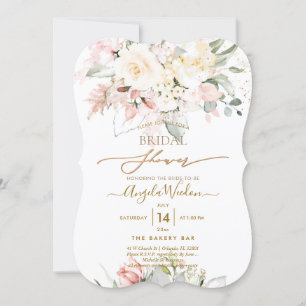 Invitation PixDezines H2 Blush Alabaster Rose Fête des mariée
