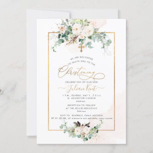 Invitation PixDezines H2 Blush Rose Christening
