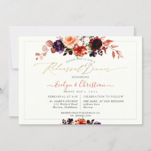 Invitation PixDezines H2 Bouquets Automne Fleurs en Foliage