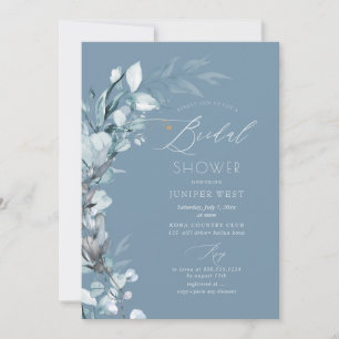 Invitation PixDezines H2 Dusty Blue Eucalyptus Fête des marié