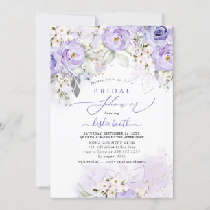 Invitation PixDezines H2 Dusty Purple Rose Fête des mariées