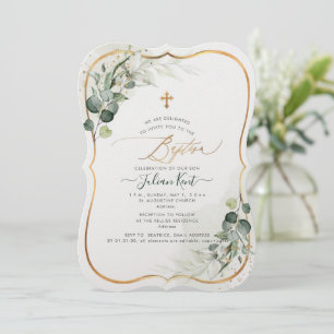 Invitation PixDezines H2 Eucalyptus Baptême