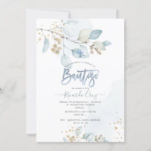 Invitation PixDezines H2 Eucalyptus Bautizo