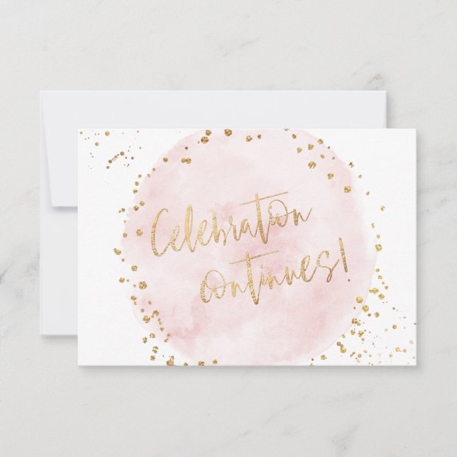 Invitation PixDezines H2 Pink Cotton Bat mitzvah réception (Devant)