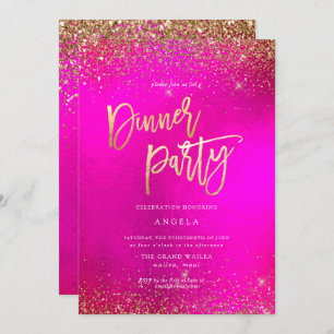 Invitation PixDezines Hot+Flash Faux Parties scint
