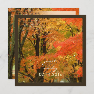 Invitation PixDezines IN the WOODS/MARIAGE DE AUTOMNE/DO-IT-Y