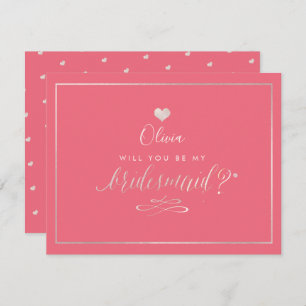 Invitation PixDezines Iridescente Rose, Bridesmaid