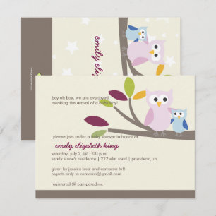 Invitation PixDezines Maman+bébé pour une douche