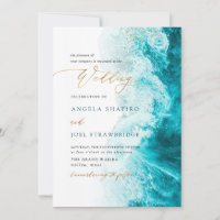 PixDezines Marine Waves Shoreline Beach Wedding
