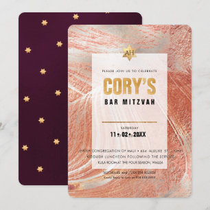 Invitation PixDezines Minimaliste do-it-yourself FAUX OR Mitz