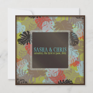 Invitation PixDezines Monstera, Foliage Tropical/do-it-yourse