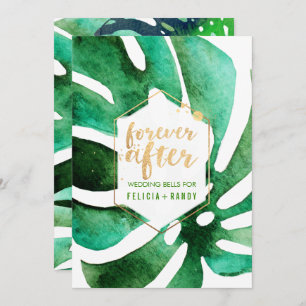 Invitation PixDezines Monstera Hawaiian/DO-IT-YOURSELF couleu