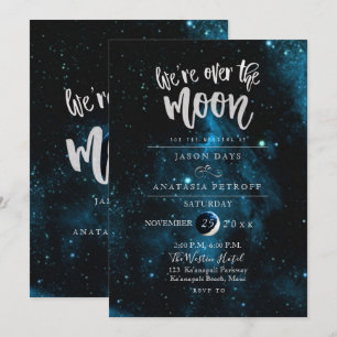 Invitation PixDezines Nous sommes au-dessus de la lune Mariag