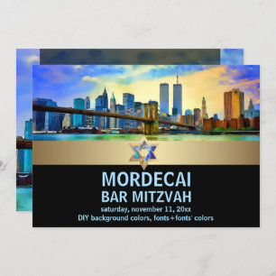 Invitation PixDezines NYC/Brooklyn Bridge/Bar Mitzvah