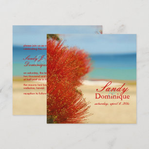 Invitation PixDezines Ohia/plage/mariage tropical