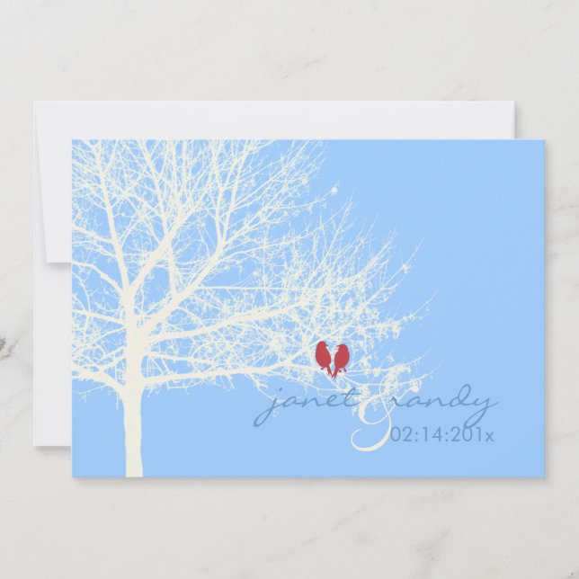 Invitation PixDezines Oiseaux de neige|Automne|Hiver|do-it-yo (Devant)