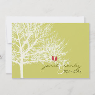 Invitation PixDezines Oiseaux de neige do-it-yourself couleur