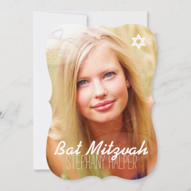 Invitation PixDezines photo mitzvah/do-it-yourself couleur (Devant)