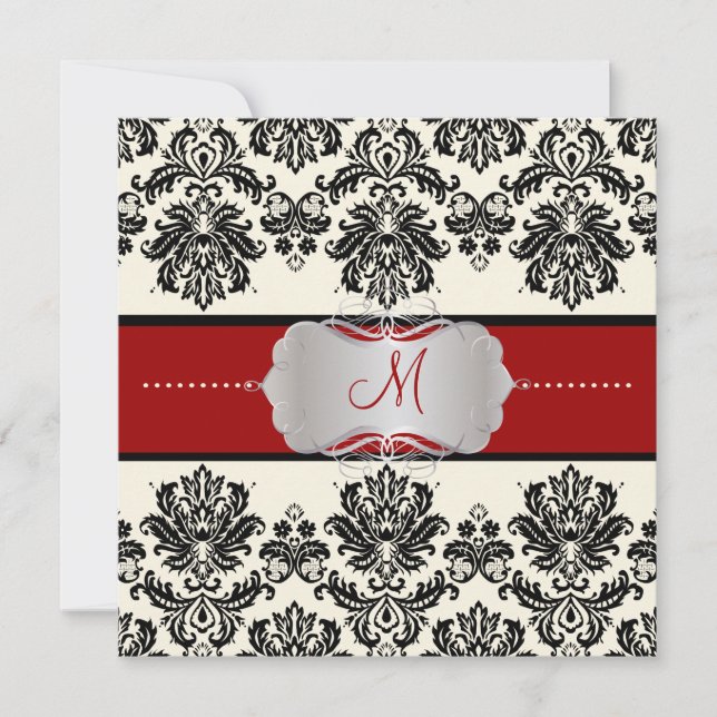 Invitation PixDezines Piqué, Damas/DO-IT-YOURSELF couleur/noi (Devant)