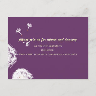 Invitation PixDezines Pissenlits, couleurs de fond bricolage
