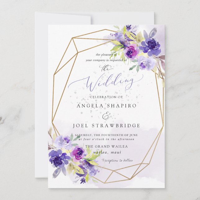 Invitation PixDezines Plage bleu cristal, Mariage de plage (Devant)