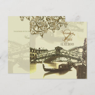Invitation PixDezines Pont Vénétie Vintage+Rialto