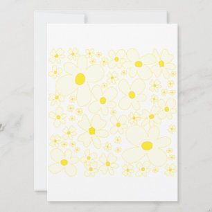 Invitation PixDezines Retro DaisiesPhoto/Bat mitzvah