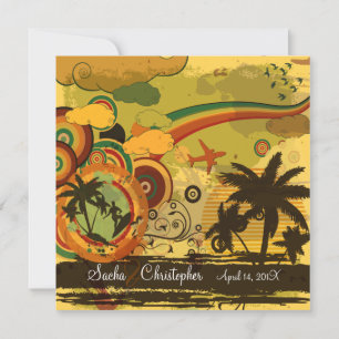 Invitation PixDezines Retro Surfers, événements de destinatio